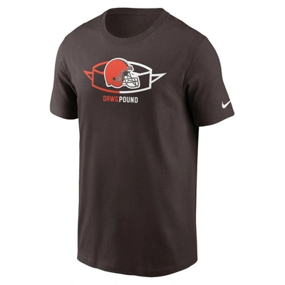 Shop Nike Brown Cleveland Browns Essential Local Phrase T-shirt