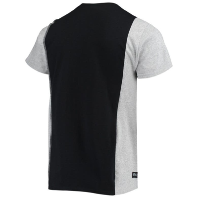 Shop Refried Apparel Black/heathered Gray Las Vegas Raiders Sustainable Split T-shirt