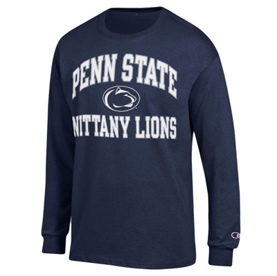 Shop Champion Navy Penn State Nittany Lions High Motor Long Sleeve T-shirt