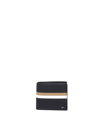 Shop Hugo Boss Wallet With Logo In Black