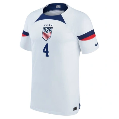 Shop Nike Youth  Becky Sauerbrunn White Uswnt 2022/23 Home Breathe Stadium Replica Player Jersey