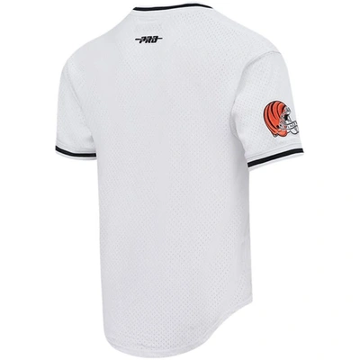 Pro Standard Men's  Ja'marr Chase White Cincinnati Bengals Mesh Player Name And Number Top In White
