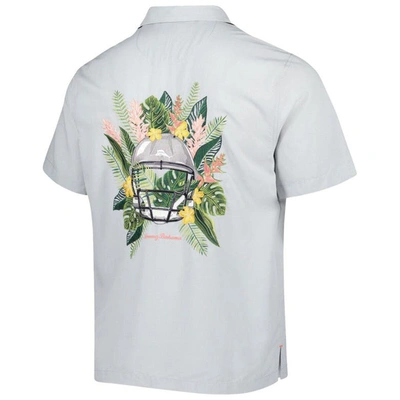 Shop Tommy Bahama Gray Kansas City Chiefs Coconut Point Frondly Fan Camp Islandzone Button-up Shirt