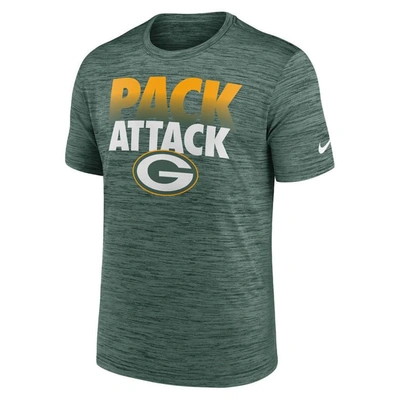 Shop Nike Green Green Bay Packers Local Velocity Performance T-shirt