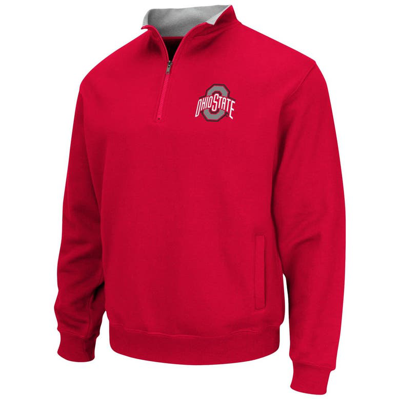 Shop Colosseum Scarlet Ohio State Buckeyes Tortugas Team Logo Quarter-zip Jacket