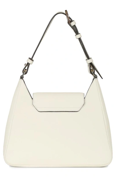 Shop Strathberry Multrees Leather Hobo In Vanilla