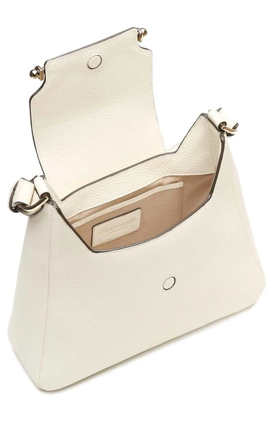 Shop Strathberry Multrees Leather Hobo In Vanilla