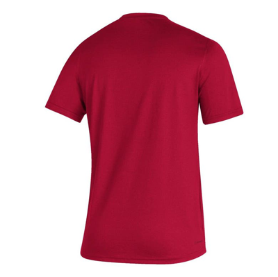 Shop Adidas Originals Adidas Crimson Indiana Hoosiers Sideline Football Locker Practice Creator Aeroready T-shirt