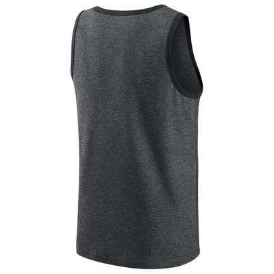 Shop Nike Heathered Charcoal Cleveland Browns Tri-blend Tank Top In Heather Charcoal
