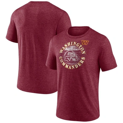 Shop Fanatics Branded Heathered Burgundy Washington Commanders Sporting Chance Tri-blend T-shirt