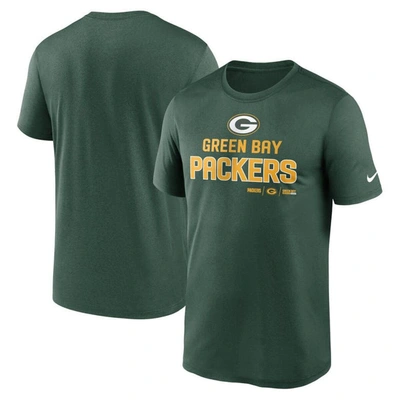 Shop Nike Green Green Bay Packers Legend Community Performance T-shirt