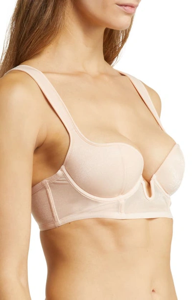 Shop Bluebella Thena Underwire Longline Bra In Frosted Caramel