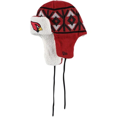 Shop New Era Cardinal Arizona Cardinals  Knit Trapper Hat