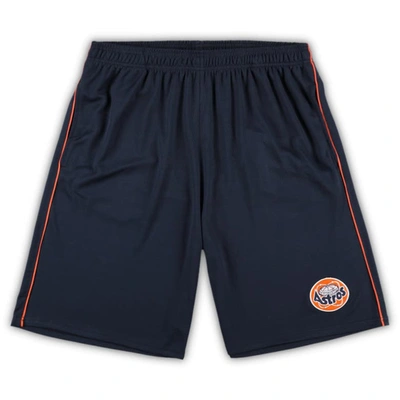 Shop Profile Navy Houston Astros Big & Tall Mesh Shorts