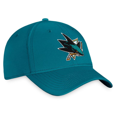 Shop Fanatics Branded Teal San Jose Sharks Core Primary Logo Flex Hat