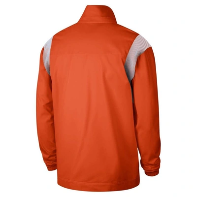 Shop Nike Orange Clemson Tigers Woven Full-zip Jacket
