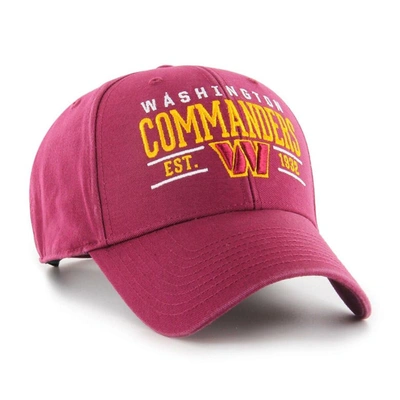 Shop 47 ' Burgundy Washington Commanders Centerline Mvp Adjustable Hat