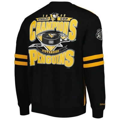 Shop Mitchell & Ness Gold/black Pittsburgh Penguins 1992 Stanley Cup Champions Pullover Sweatshirt
