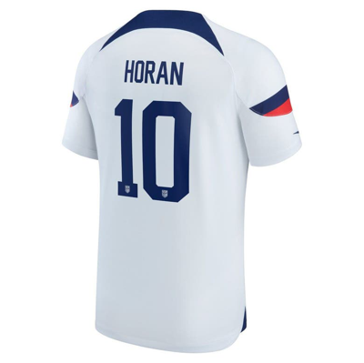 Shop Nike Youth  Lindsey Horan White Uswnt 2022/23 Home Breathe Stadium Replica Player Jersey