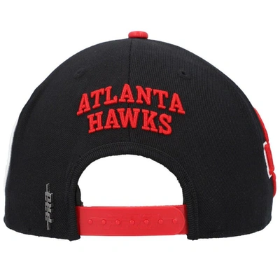 Shop Pro Standard Black Atlanta Hawks Old English Snapback Hat