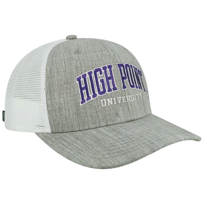 Shop Legacy Athletic Heather Gray/white High Point Panthers Arch Trucker Snapback Hat