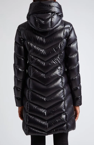 Shop Moncler Marus Hooded Down Puffer Jacket In Black