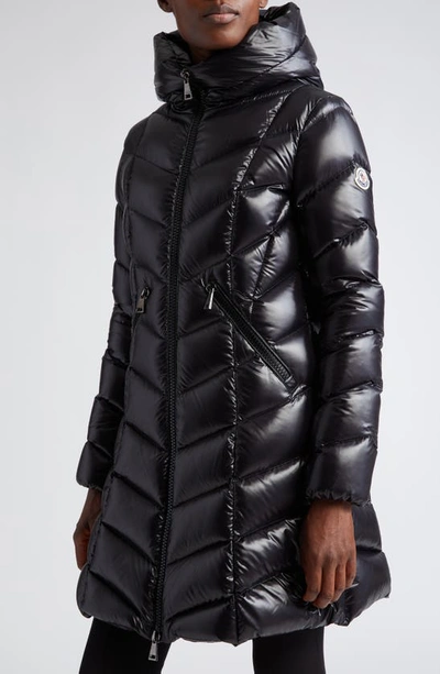 Moncler Doudoune Longue Marus In Black