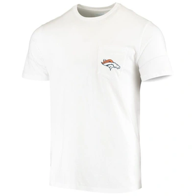 Shop Vineyard Vines White Denver Broncos Team Whale Helmet T-shirt
