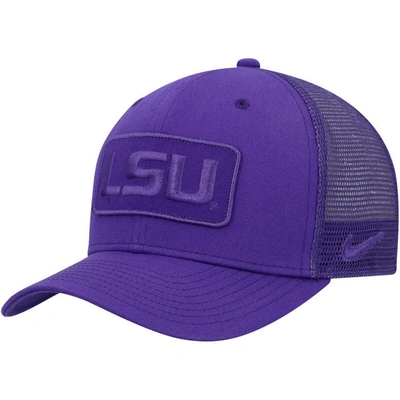 Shop Nike Purple Lsu Tigers Classic99 Tonal Trucker Snapback Hat