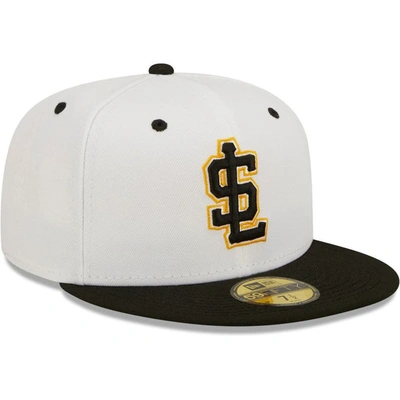 Shop New Era White Salt Lake Bees Alternate Logo Authentic Collection 59fifty Fitted Hat