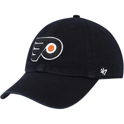 Shop 47 ' Black Philadelphia Flyers Clean Up Adjustable Hat
