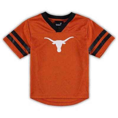 Shop Outerstuff Preschool Texas Orange/black Texas Longhorns Red Zone Jersey & Pants Set In Burnt Orange