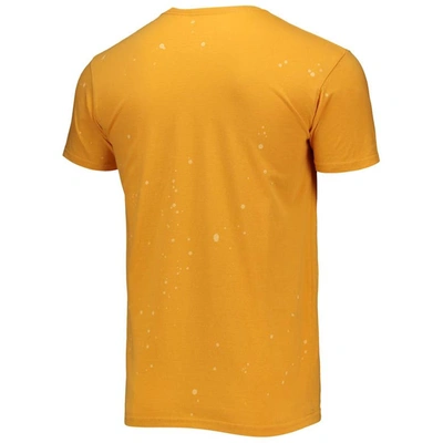 Shop Retro Brand Original  Gold Norfolk State Spartans Bleach Splatter T-shirt