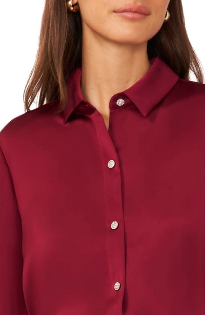 Shop Halogen Button-up Shirt In Chianti