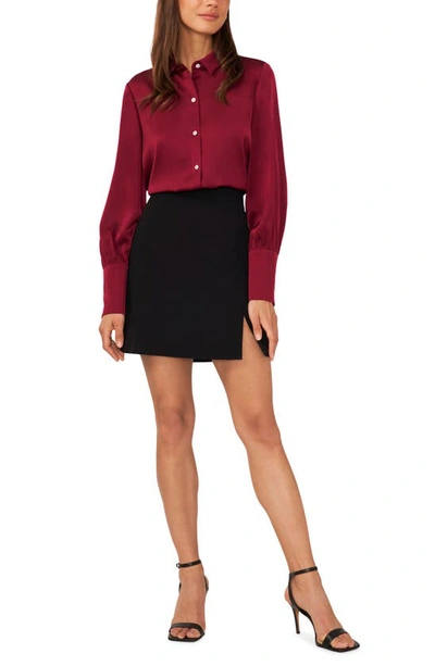 Halogen Button-up Shirt In Chianti