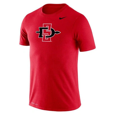 Shop Nike Red San Diego Toreros Primary Logo Legend Performance T-shirt