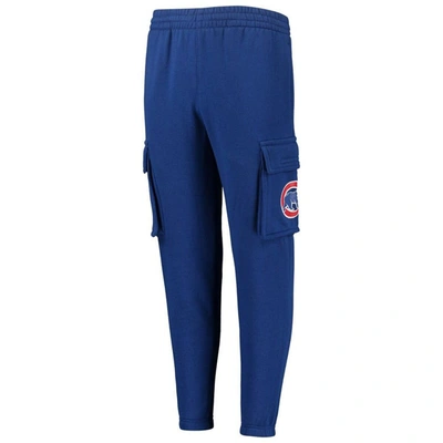 Shop Outerstuff Youth Royal Chicago Cubs Players Anthem Fleece Cargo Pants