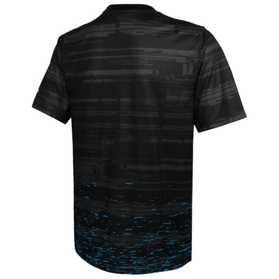 Shop New Era Black Carolina Panthers Combine Authentic Sweep T-shirt