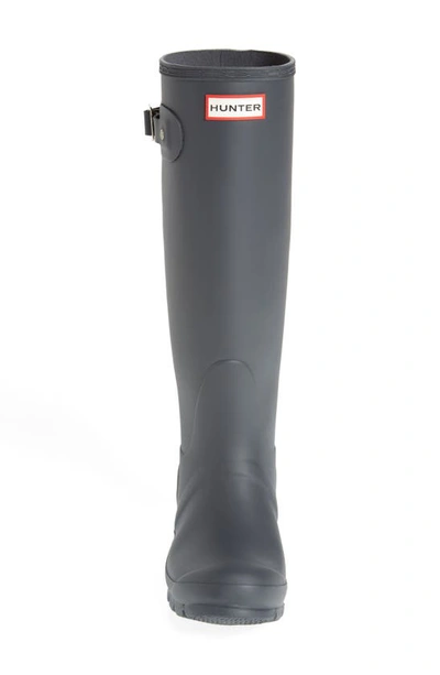 Shop Gucci Original Tall'rain Boot In Dark Slate