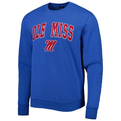 Shop Colosseum Powder Blue Ole Miss Rebels Arch & Logo Pullover Sweatshirt
