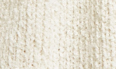 Shop Nordstrom Cozy Sparkle Long Sleeve Knit Dress In Ivory Pristine