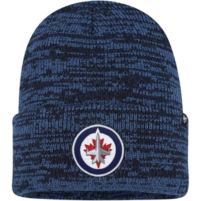 Shop 47 ' Navy Winnipeg Jets Brain Freeze Cuffed Knit Hat