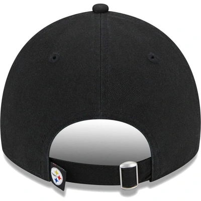 Shop New Era Black Pittsburgh Steelers Leaves 9twenty Adjustable Hat