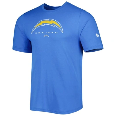 Shop New Era Powder Blue Los Angeles Chargers Combine Authentic Ball Logo T-shirt