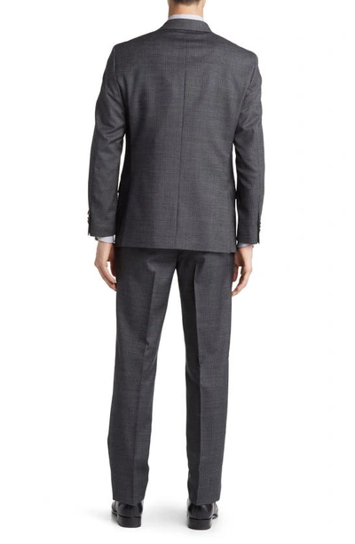 Daniel Hechter Norris Plaid Wool Suit In Grey