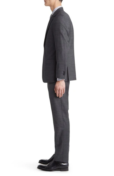 Daniel Hechter Norris Plaid Wool Suit In Grey