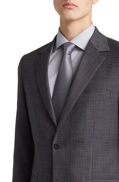 Daniel Hechter Norris Plaid Wool Suit In Grey