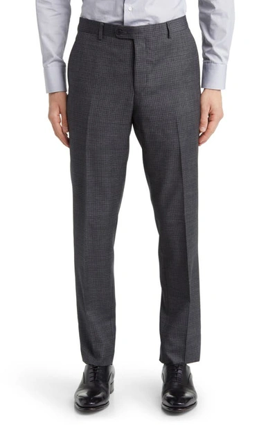Daniel Hechter Norris Plaid Wool Suit In Grey