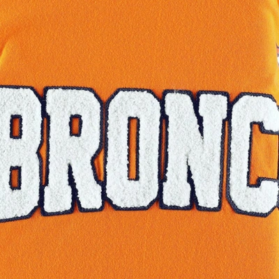 Shop Tommy Hilfiger Orange/white Denver Broncos Alex Long Sleeve Hoodie T-shirt
