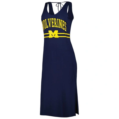 Shop G-iii 4her By Carl Banks Navy Michigan Wolverines Training V-neck Maxi Dress